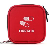 Trousse de Secours Portable Oxford Rouge de Rangement pour Maison Camping et Randonnée Compact et Résistant pour Urgences et Premiers Soins