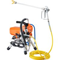 VEVOR Systeme de Peinture par Pulverisation 2000 W, Pulverisateur sans Air avec Tuyau Haute Pression, Pistolet de Peinture Murale 3000 PSI, pour Peinture a Base deEau et deHuile Interieure Exterieure