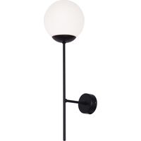 Applique moderna nero/bianco vetro E27 Kaja Savoy K-4926