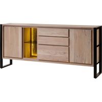 Sideboard Akazie / Altholz 200x40x90 natur lackiert DENVER 112
