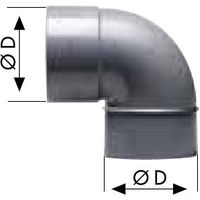PVC-ELLBOGEN M - H DE40 90 CMH-106 200500