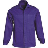 Veste de Travail Coton 310g/m2 Boutons Bleu Bugatti - SNV PIERROT - 4 Poches - Artisan Professionnel - Taille 46