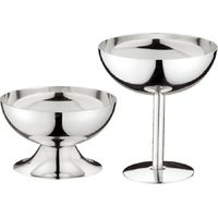 Stainless Steel Ice Cream Bowl Metal Pudding Cups Salad Dessert Holder Snack Fruit Candy Container for DIY Ice Cream