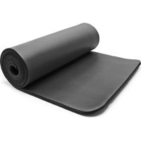 Wiltec Esterilla yoga negro 190x100x1,5cm colchoneta gimnasia deporte antideslizante extragruesa