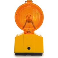 Perel Orangefarbene LED-Baustellenlampe, für hohe Sichtbarkeit auf der Baustelle oder in gefährlichen Bereichen