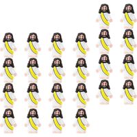 24x Oster-Jesus-Figuren, Jesus-Puppen aus Kunstharz, religiöse Gastgeschenke, Osterdekorationen, kleine Jesus-Figuren für Sonntagsbastelarbeiten-Yellow