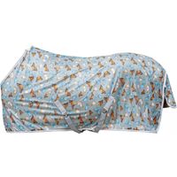 145 cm, Gris clair 9200: Couverture pour chevaux anti-mouches à motifs de papillons