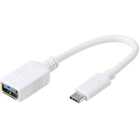 Usb Adapter Vivanco 37559 Schnellladung 3A Datenübertragung 5 Gbit s