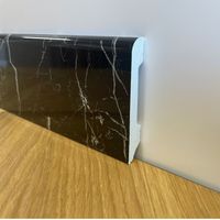 Battiscopa BC Lucido NERO MARQUINA 85x14x2000mm in POLIMERI - Polistrutturato (prezzo al metro)