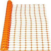 Grillage avertisseurs - Clôture de Chantier - Clôture d'étang - Clôture de Protection - Filet de Protection de Parterre - Filet avertisseur Plastique Orange, 30 m-DOU