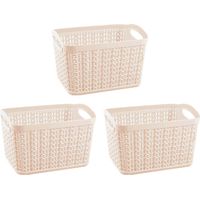 Kit 7house di 3 cestini rettangolari da 1,5 litri