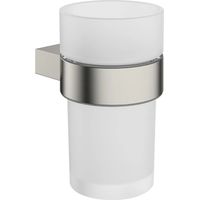 Crosswater Mike Pro Tumbler in Brushed Stainless Steel Finish Toothbrush Cup