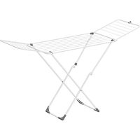 SONGMICS Étendoir à Linge, Séchoir Pliable, avec Barres, Support de Séchage sur Pieds, Utilisation Intérieure/Extérieure, Draps et Vêtements, Blanc
