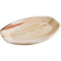 Assiettes creuses ovales en feuilles de palmier 360mm (lot de 100) - FIESTA COMPOSTABLE