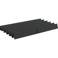 Bâche de rechange 2,50 x 2,55 m gris foncé avec trous de drainage