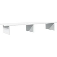 vidaXL Support de moniteur blanc 100x27x15 cm bois d'ingénierie