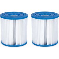 Summer Waves – Lot de 2 cartouches filtre I pour piscine – Hauteur 9 cm – Diamètre 7,8 cm – Débit 1240 L/h pour filtration efficace