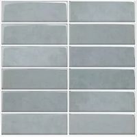 Selbstklebende 3D-Zellige-Fliesen Grau 30,5x25cm - Access Deco