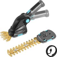 Cecotec Taille-haie à Batterie 2 en 1 TitaniumSword 2000 Hand. Batterie intégrée 7,2 V, Moteur sans balais, Lames en Titane