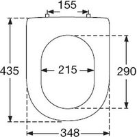 Pressalit Magnum lunette de WC Pergamon