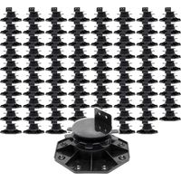 XPOtool Juego de 80 bases regulables para terraza carga máxima 2700kg ajustable en altura 33-64mm