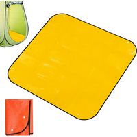100x100cm Camping Douche Base, Pliable Base Douche Tapis de Sol Imperméable pour Tente Salle de Bain Camping-Car et Caravane