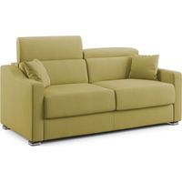 Amber Divano letto matrimoniale in tessuto smacchiabile T05 191 cm (mat. 140x197) giallo