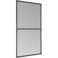 Windhager IS Plus Teleskoptür 100 x 210cm schwarz/anthrazit Insektenschutztür