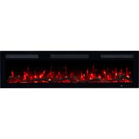 Emotion Flame Monarch 107 - 900/1800 W - Elektrischer Kamin - Premium-Feuer - wand- und einbaubar - 107x13x35 cm - dekorativer LED-Kamin mit Heizung