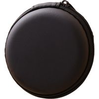 Étui pour casque audio, pochette de transport pour casque, écouteurs, carte mémoire SD, puce d'appareil photo, noir