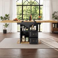 Esstisch Ausziehbar 110(140) x 80 x 75 cm Holztisch für Küche & Esszimmer - 6 Personen Esstisch - Maße Für Terrasse und Garten