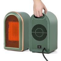 Mini Portable Electric Space Heater, Small Energy Saving PTC Ceramic Fan Heater, Silent Kinetic Heating with 2 Modes 1200W/800W, Overheat Protection