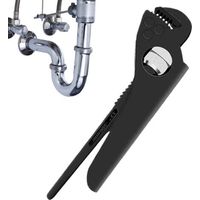 Rohrzange – Hydraulische Rohrschellen aus Kohlenstoffstahl. Robustes Werkzeug für Sanitärinstallationen, Toilettenarmaturen, Heizungsanlagen, Muttern, Bad, Küche und Haushalt.