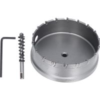 Scie cloche en carbure TCT de 95 mm (3,74 pouces), foret à double usage pour métal et bois