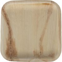 Assiettes creuses carrées en feuilles de palmier 200mm (lot de 100) - FIESTA COMPOSTABLE