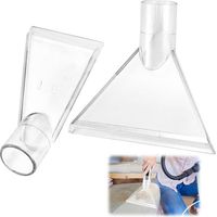 2 Pièces Embout Aspirateur, Aspirateur Buse, Suceur Aspirateur, Embout Aspirateur Voiture Brosse Aspirateur Embouts D'aspiration Transparents Adaptateur Embout Aspirateur
