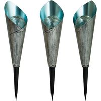 Borne Solaire Design Finition Métal Craquelé Et Verre X3 - Ezsolar