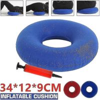 Coussin de siège gonflable pour soulager la douleur du coccyx, anneau de soulagement, coussin de siège de chaise, oreiller-Blue