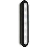 BRILONER - Luce LED a pressione con timer, luce sotto il mobile, luce per mobile, autoadesiva, nera