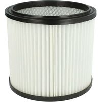 1x filtre plissé compatible avec Aqua Vac 6201 A 6309 P, 6400 F, 7402 B, 7402 P, 7403 B, 7403 P, 7407 P, 7408 P, 7409 P aspirateur - noir / blanc