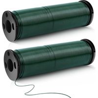 Fil Floral Galvanisé 0.67mmx200m Fil de fer Pour Fleurs Galvanisé Fil D'enroulement Galvanisé Doux Stable Fil de Fer Aaux Intempéries pour Fleurs Bricolage Décoration Jardinage (100 m/rouleau)