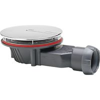 Bonde de douche extraplate WIRQUIN 90mm dôme ABS chromé SLIM+