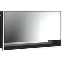emco loft Lichtspiegelschrank mit Unterfach, 1400mm, 3 Türen,
