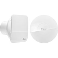 Xpelair Simply Silent Contour Extractor Fan Timer Humidistat 4" White Recessed