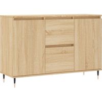 Maison La Vie - Buffet Salon Moderne - Meuble de rangement - chêne sonoma 101,5x35x70 cm bois d'ingénierie bu3951