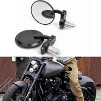 Paar Rückspiegel, 7/8 Zoll 22 mm Lenker-Seitenspiegel für Sport-Motorrad-Roller