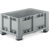 PROVOST - Caisse palette plastique 4 pieds avec roulettes - 120 x 100 x 63 cm
