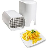 Coupe Frite,Triomphe Coupe Frites Manuel, Coupe Frites Professionnel, Coupe Pomme de Terre pour Frite, Grille Coupe Frite INOX (Blanc)