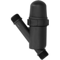 Filtre à mailles G1 pour irrigation de jardin et traitement de l'eau - Accessoire de filtration haute qualité (plastique + acier inoxydable) - 195g, 18x13x7cm - Système goutte-à-goutte et micro-arrosa