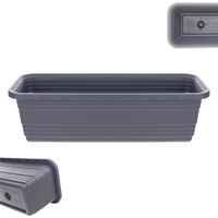 KADAX Fioriera da balcone Vaso da fiori 50 cm Fioriera Antracite